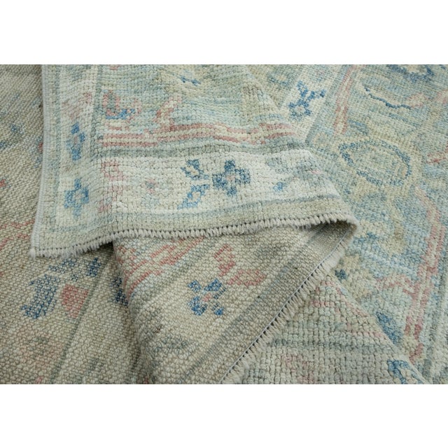 Textile Turkish Oushak Rug 5' x 7'1" #17851 For Sale - Image 7 of 8