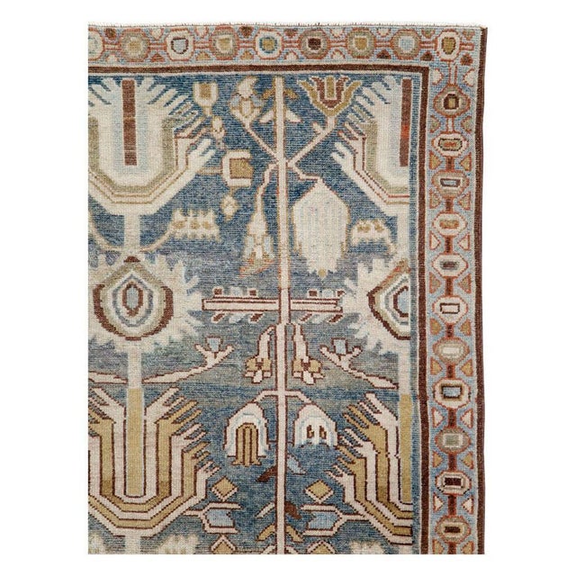 Rustic Galerie Shabab Collection Mid-20th Century Persian Malayer Accent Rug For Sale - Image 3 of 9