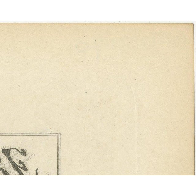 Black Antique Map of the Saône-Et-Loire, Mâcon and Chalon by Vuillemin, 1860 For Sale - Image 8 of 12