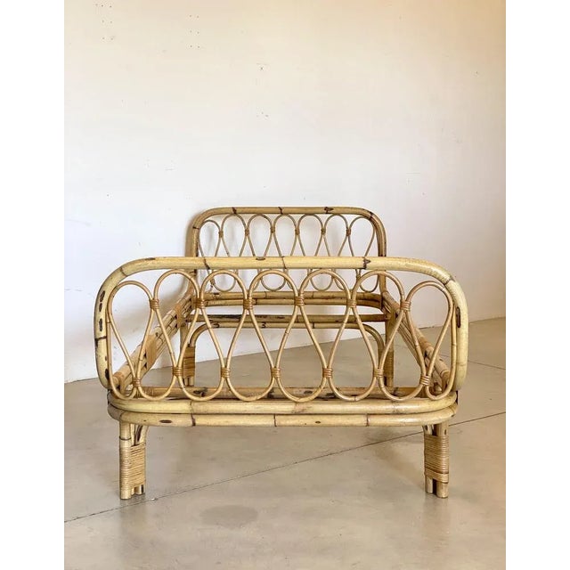 Bamboo Bed, 1970s For Sale - Image 4 of 11