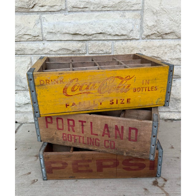 Vintage Wooden Portland Bottling Co Crate From Portland, Oregon For Sale - Image 10 of 10