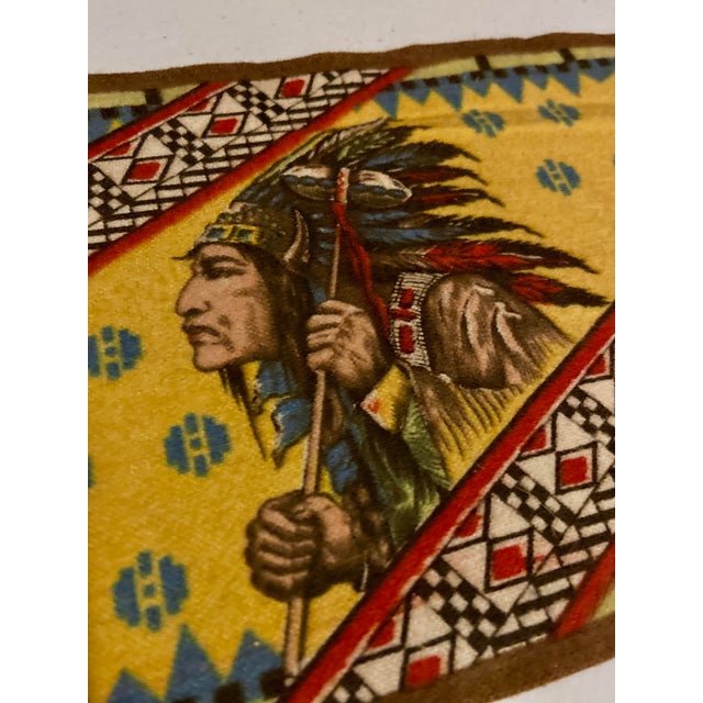 24 Antique Tabacco Felts (Flannel) American Indian Chiefs, Rugs, Blankets, Animals Tabacciana C 1910- 1915 Americana. Cigar History. Ready to Frame For Sale In Savannah - Image 6 of 7