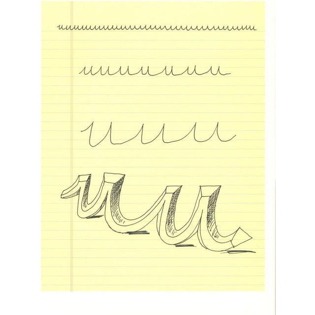 David Hockney, U from Hockneys Alphabet, Lithograph For Sale