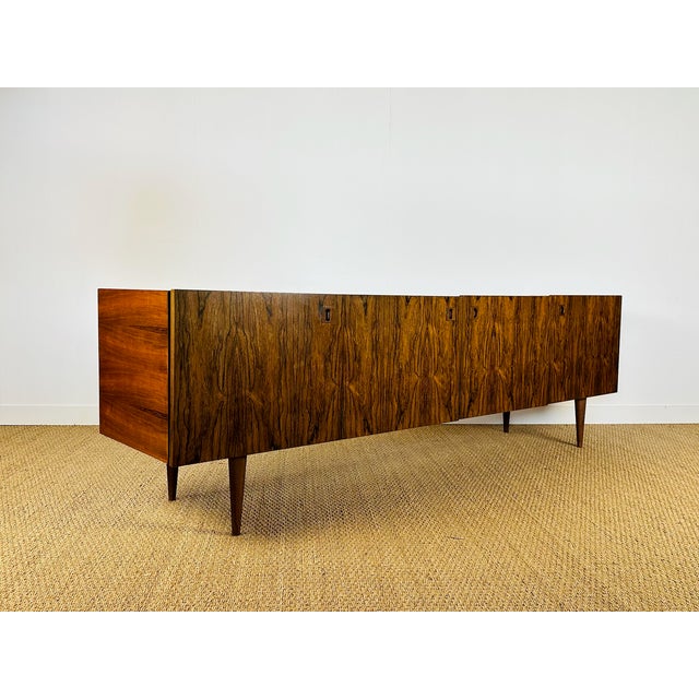 Wood Scandinavian Rosewood Sideboard with Tapered Legs, 1960 For Sale - Image 7 of 18