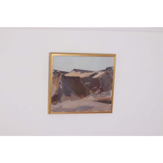 Gustav-Adolf Johansson, Cliffs, 1950s, Oil on Canvas, Framed For Sale - Image 6 of 15