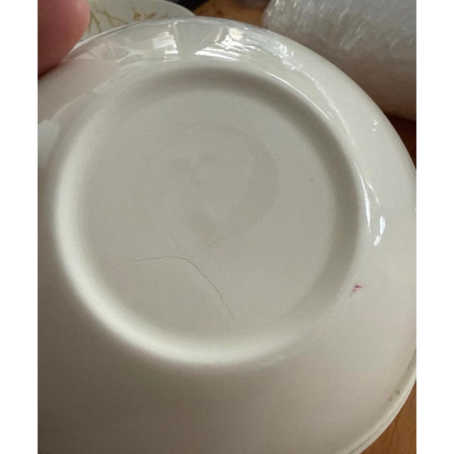 Ceramic Set of 4 Sheffield Ironstone Golden Meadow Small Bowls 1950s Vintage English Ironstone For Sale - Image 7 of 7