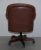 Brown Brown Leather Chesterfield Captain's Armchair For Sale - Image 8 of 14