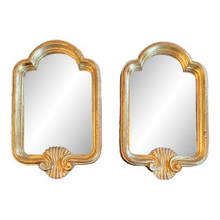 Vintage Italian Gilt Mirrors- a Pair For Sale