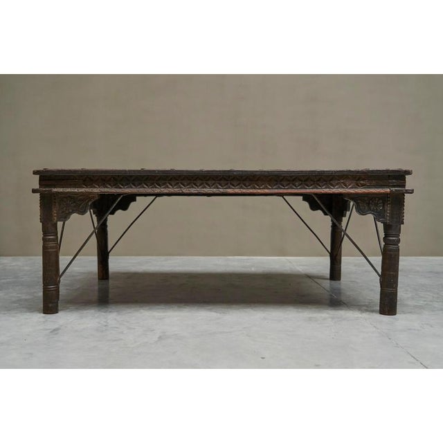Antique Rajasthan Courtyard Door Dining Table For Sale - Image 16 of 18