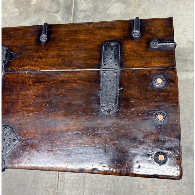 Large Superb Antique Korean Ton-Kwe Chest with Iron Hardware For Sale - Image 13 of 18