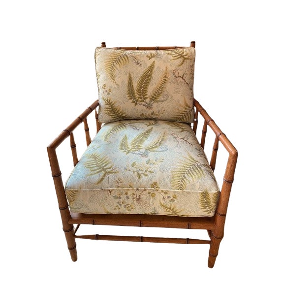 Chinoiserie Style Bamboo Lounge Chairs by Bernhardt, a Pair For Sale - Image 16 of 18