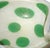 Glass Vintage Murano Barbini Gold Flecks Green Spots White Italian Art Glass Folded Rim Ashtray Bowl Dish For Sale - Image 7 of 10