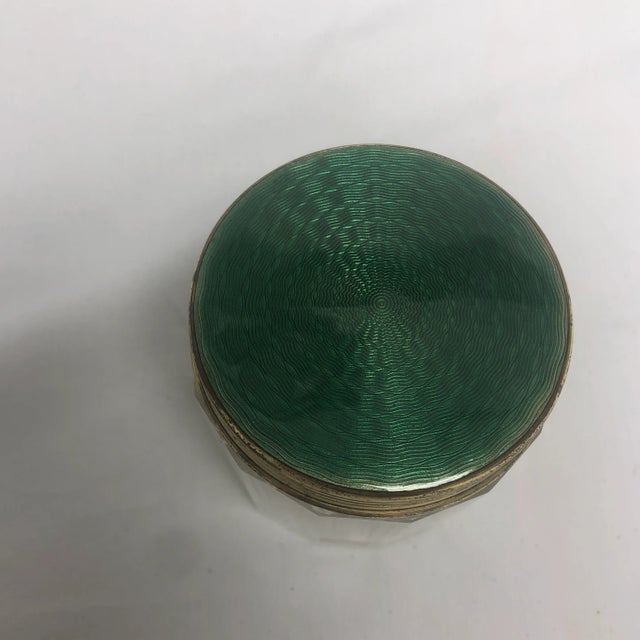 Traditional Guilloche Top Dresser Jar For Sale - Image 3 of 5