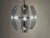Italian Chrome and Light Blue Glass Ceiling Light, 1970s For Sale - Image 9 of 11