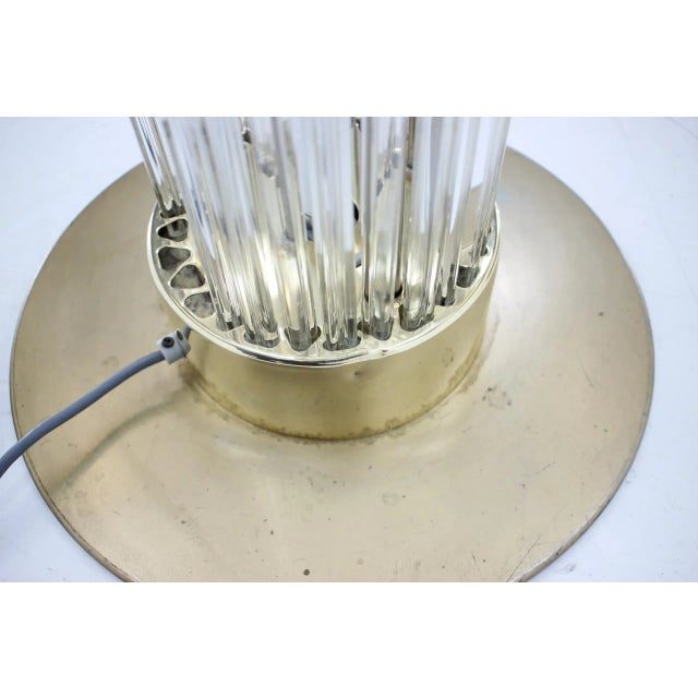 1960s Modern Brass & Art Glass Floor Lamp from Kamenický Šenov/Preciosa, 1960 For Sale - Image 5 of 12