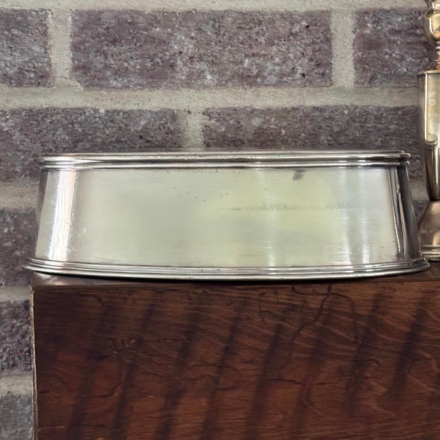 Metal 1940s Silver Platter Lid Hotel Andrew Johnson For Sale - Image 7 of 11