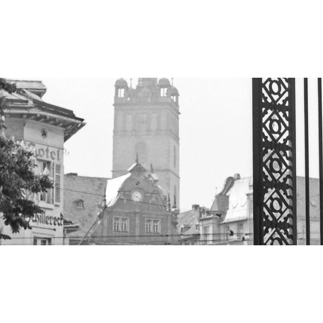 Traditional View Gate Residence Castle to Main Market Darmstadt, Germany, 1938, Printed 2021 For Sale - Image 3 of 5
