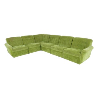Mid-Century Modular Fabric Sofa, 1970s For Sale