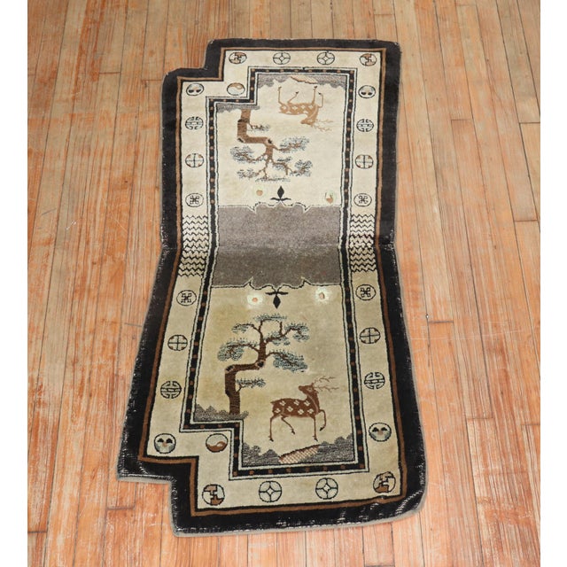 Early 20th Century Chinese Horsecover Textile Rug For Sale - Image 18 of 18