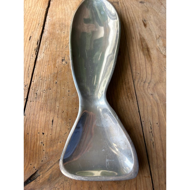Nambe Vintage Nambe #553 Fish Shaped Aluminum Serving Tray For Sale - Image 4 of 12