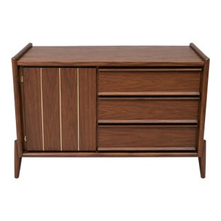 Mid Century Walnut Dresser For Sale