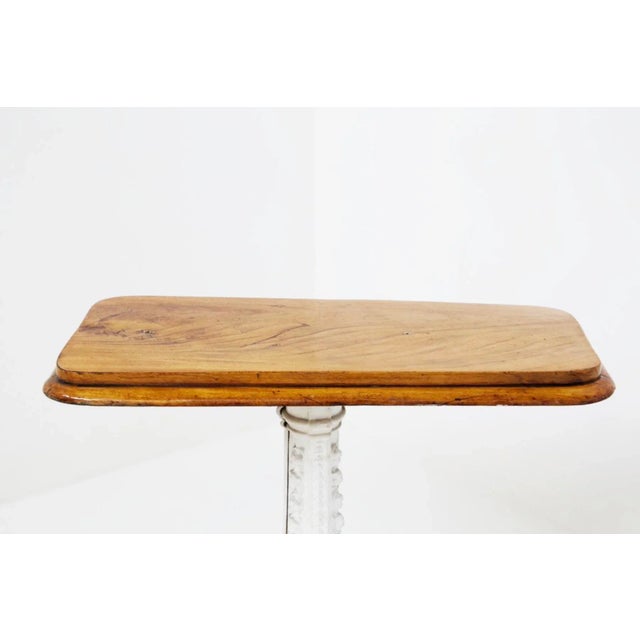 Brown Victorian Rectangular Cast Iron Exterior Side Table For Sale - Image 8 of 10