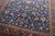 Textile Hand-Knotted Sarogh Rug in Floral Pattern on Deep Blue Background For Sale - Image 7 of 12