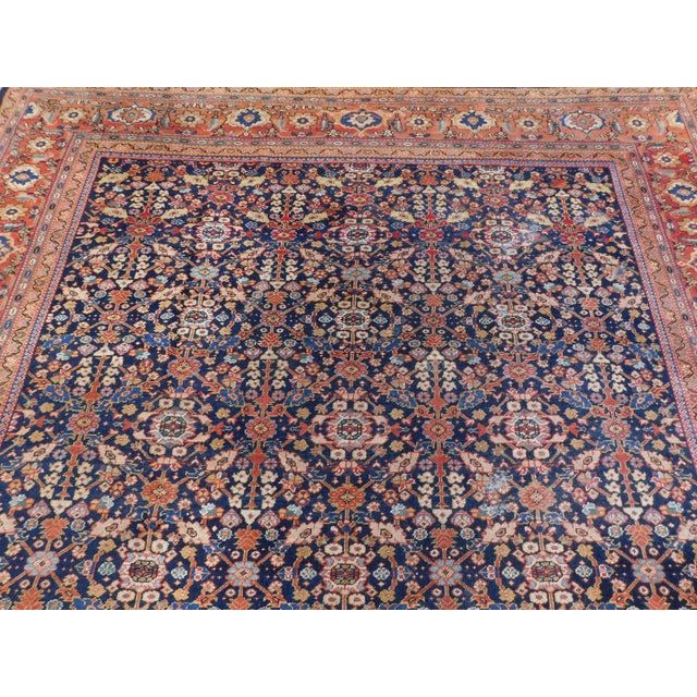 Traditional Vintage Trellis Design Turkish Rug - 7'9" × 10′8″ For Sale - Image 3 of 18