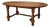 Vintage English Oak Barley Twist Oval Dining / Library Table For Sale