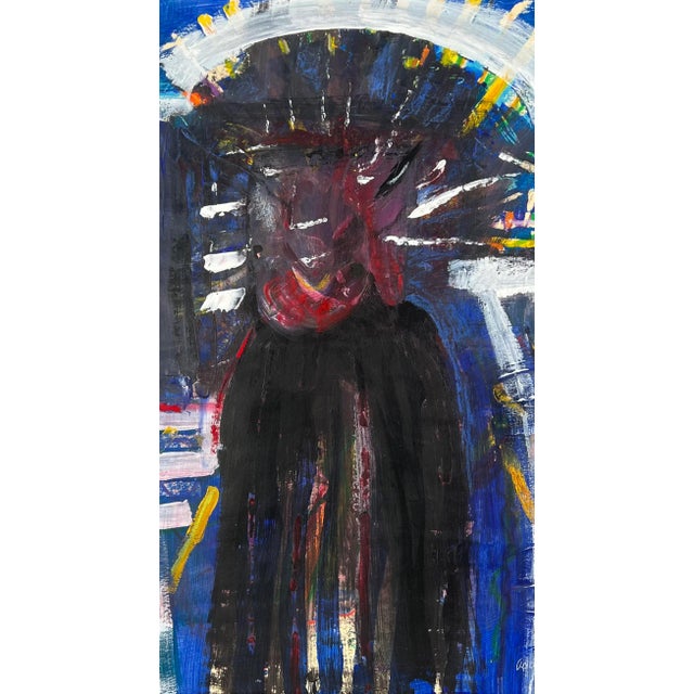 Abstract "Spirit of the Buffalo" - Las Vegas Abstract Expressionist Figurative by Addison Robichaud For Sale - Image 3 of 5