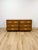 Wood Vintage MCM Dixie Act 2 Campaign Style Dresser Brass Pulls Warm Wood Tone Lowboy For Sale - Image 7 of 14