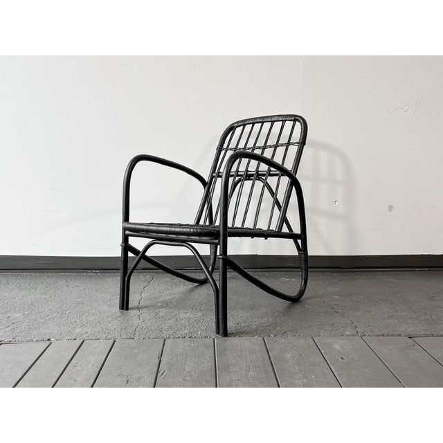 Black Chair in Bamboo For Sale - Image 3 of 18