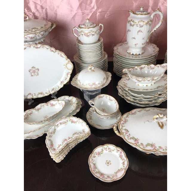 Antique Haviland Limoges Schleiger 270 Dinnerware Set - Service for 12, 107 PCS For Sale - Image 9 of 12