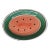 1980s Roma Inc. Hand-Painted Watermelon Oval Serving Platter, Italy For Sale