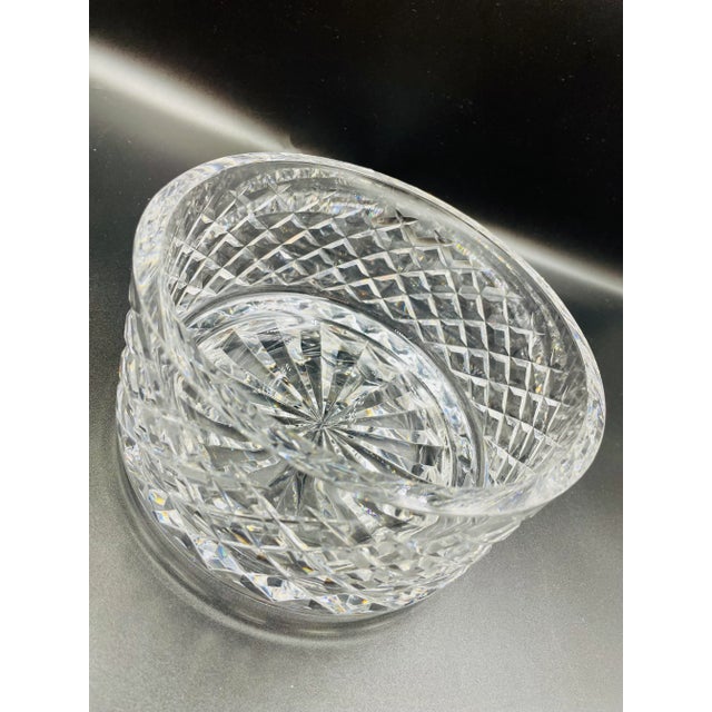 Transparent Late 20th Century Waterford Crystal Bowl in Alana Pattern For Sale - Image 8 of 13