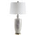 2020s Pattered Vase Table Lamp - White & Gold For Sale - Image 5 of 5