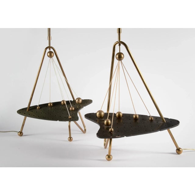 Nessen Modernist Space Age Table Lamps - a Pair For Sale - Image 4 of 5