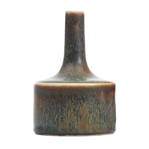 Brown and Blue-Grey Glaze Cabinet Vase by Carl-Harry Stalhane for Rörstrand, 1950s