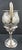 1900s Victorian Silver Plated Trophy Cup Cast Scroll Handles Chased Floral Design For Sale - Image 4 of 12