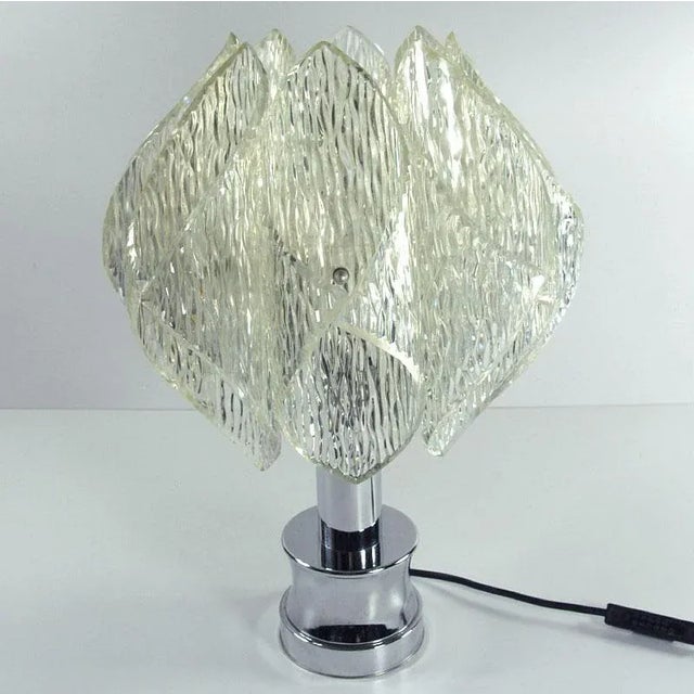 Silver Space Age Table Lamp, 1970s For Sale - Image 8 of 9