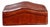 Vintage Italian Leather Wave-Top Decorative Box For Sale