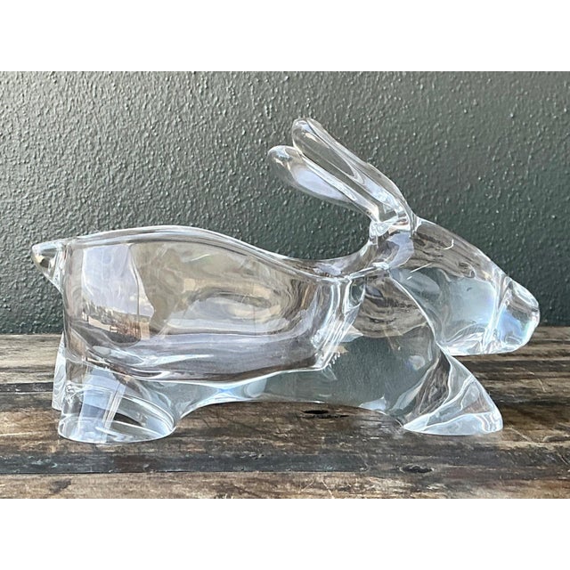 Plastic Vintage Lucite Rabbit Planter For Sale - Image 7 of 18