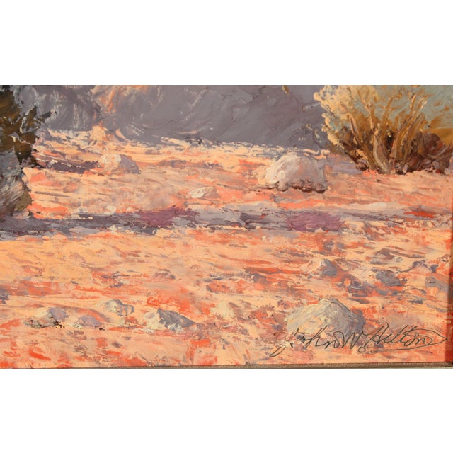 Large Desert Landscape Painting by John Hilton (1904-1983) For Sale - Image 9 of 11
