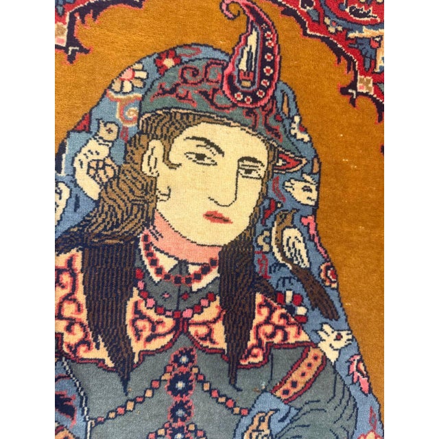 1930s Pasargad High Kpsi Fine 50 Raj Oriental Pictorial Rug Kork Wool For Sale - Image 10 of 15