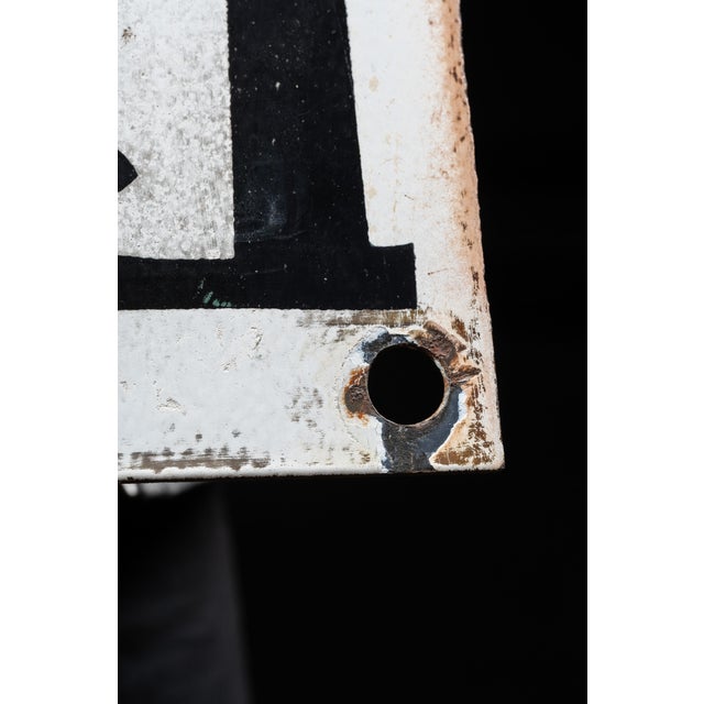 Ceramic Antique SSP Power Line Danger Sign For Sale - Image 7 of 8