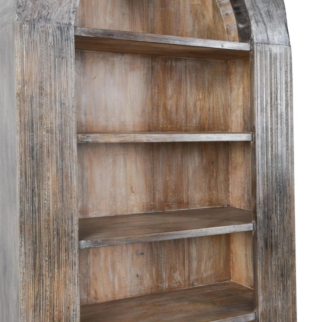 Salvaged Arch Wood Bookcase For Sale - Image 4 of 4