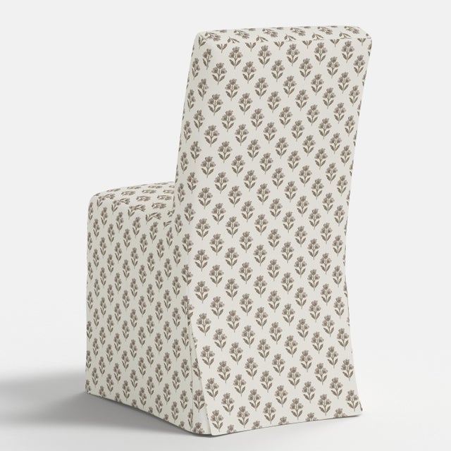 Textile Slipcover for Stoffer Home x Cloth & Company for Lindy Dining Chair in Francie Floral Mauve For Sale - Image 7 of 7