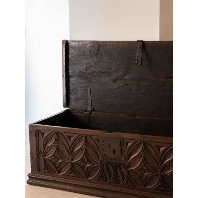 Gothic Haute Epoque Chest in Walnut For Sale - Image 3 of 8