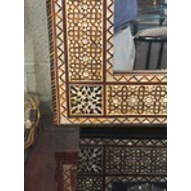 Transitional Middle Eastern Mother of Pearl and Bone Inlaid Mirrors For Sale - Image 3 of 6