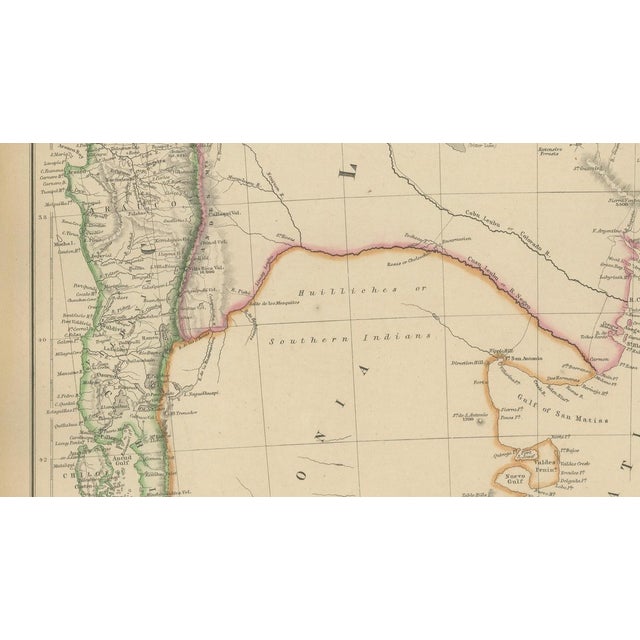 Antique Map of La Plata, 1860 For Sale - Image 10 of 14